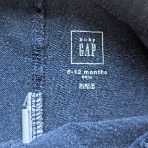 babyGAP Floral Peplum Top with Heather Blue Lace Trim Leggings Set - Size 6-12M - Picture 8 of 11